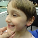6 yo's newly pierced ear
